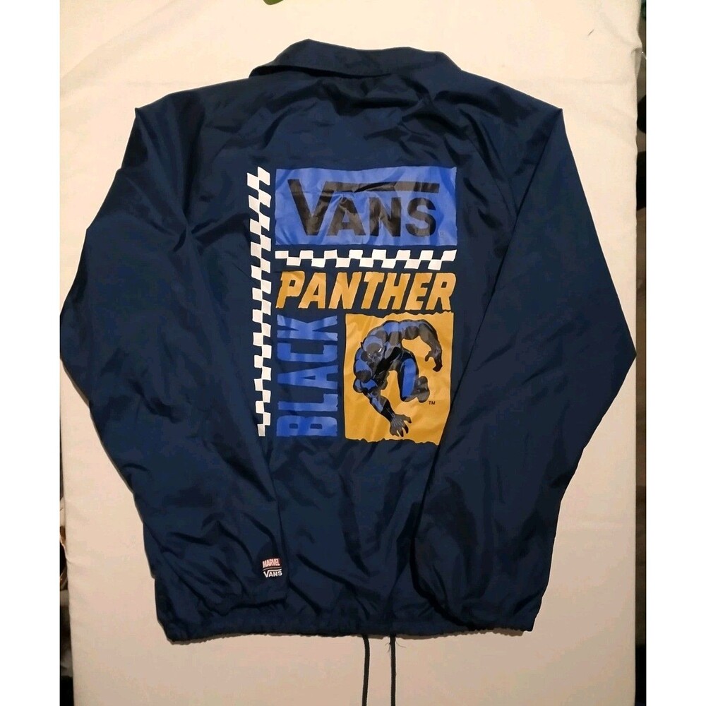 AUTHENTIC VANS x Marvel Comics BLACK PANTHER Torrey Jacket  Mens SZ MED NEW!!!